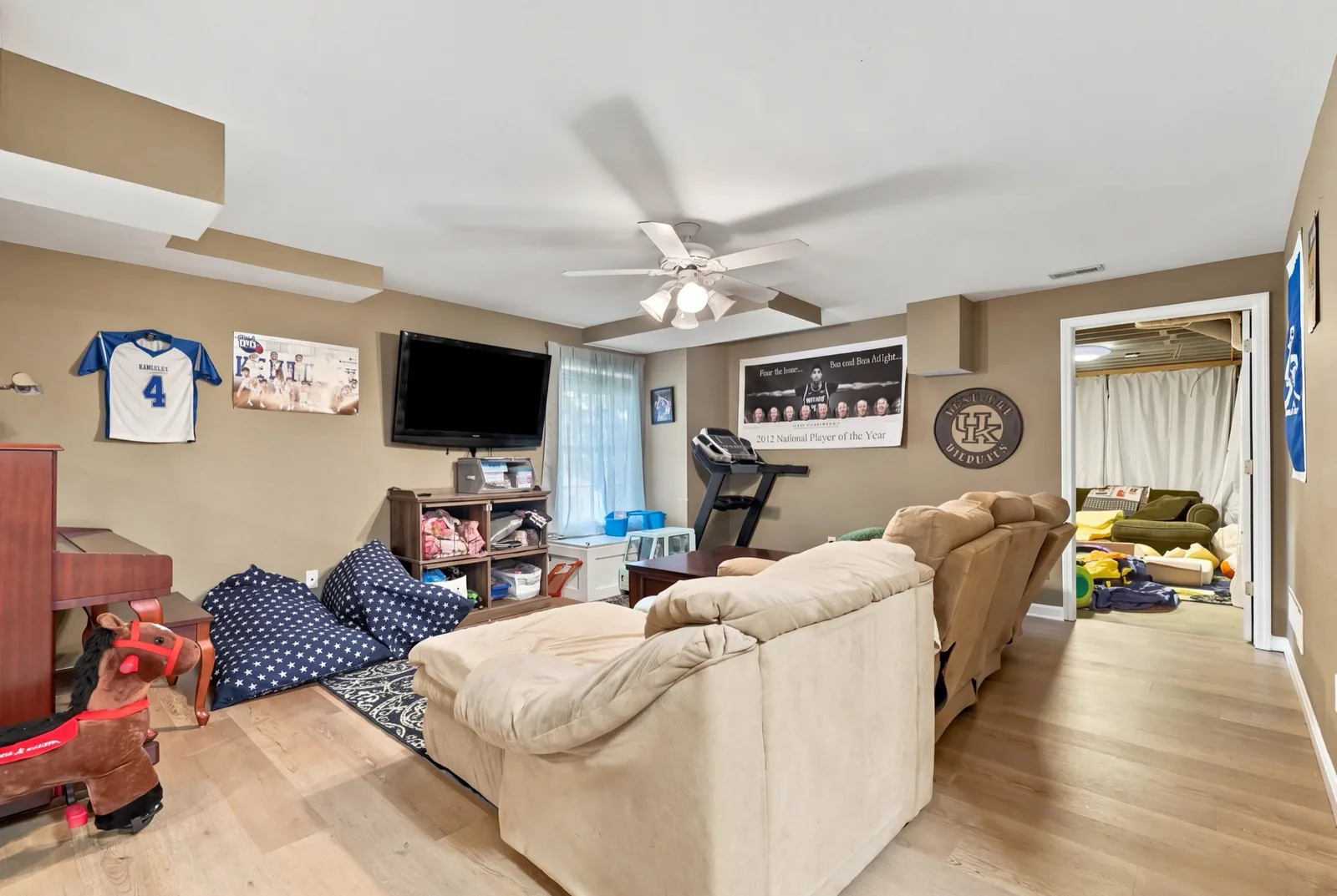 Family room on the walkout level