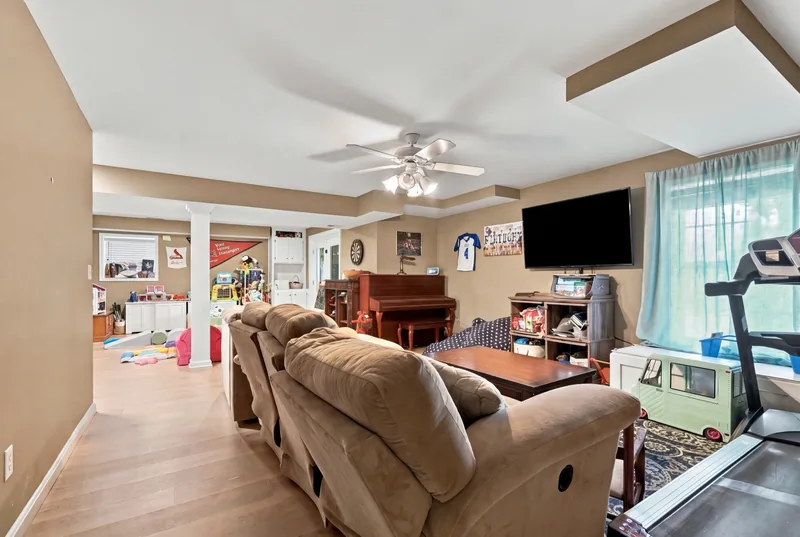 Walkout level family room